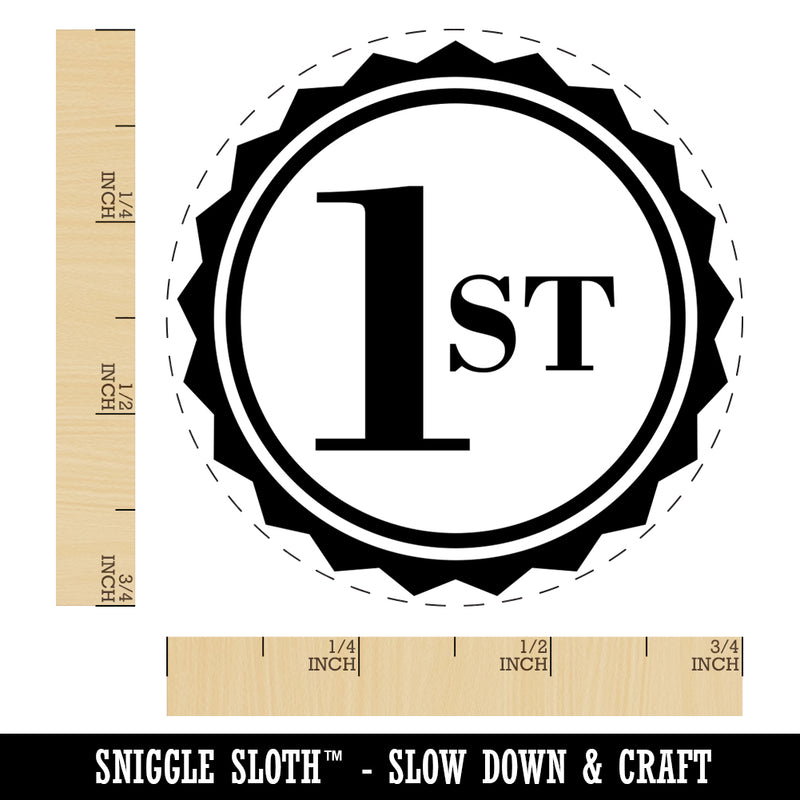 First 1st Place Circle Award Self-Inking Rubber Stamp for Stamping Crafting Planners