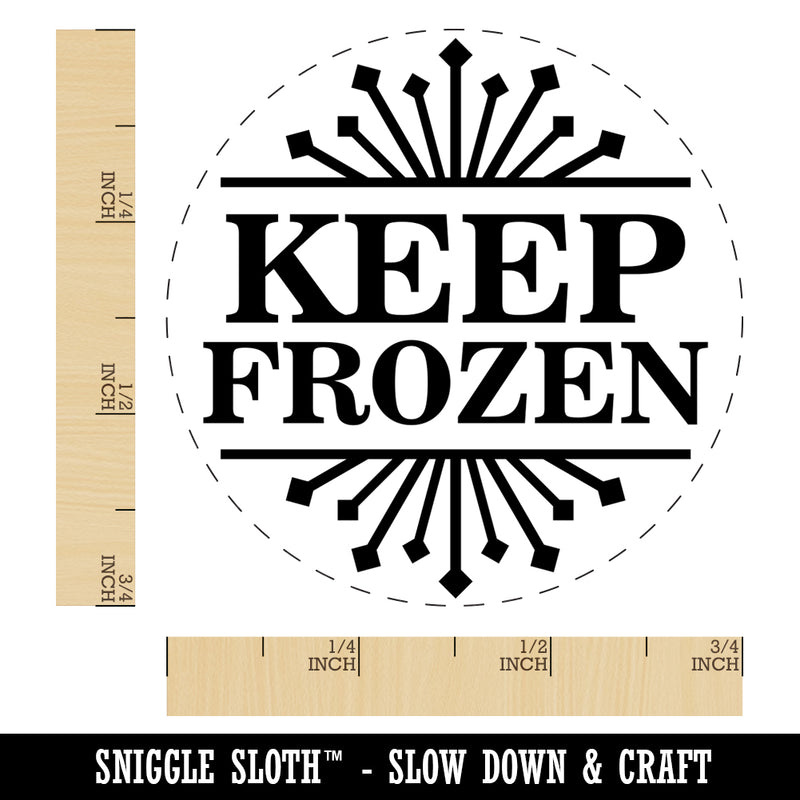 Keep Frozen Freezer Food Storage Self-Inking Rubber Stamp for Stamping Crafting Planners