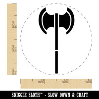 Medieval Battle Axe Self-Inking Rubber Stamp for Stamping Crafting Planners