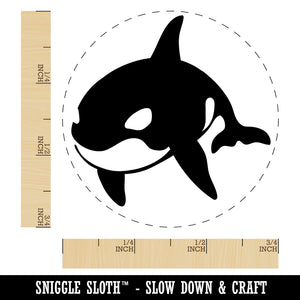 Orca Killer Whale Self-Inking Rubber Stamp for Stamping Crafting Planners