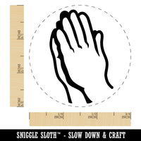 Praying Hands Self-Inking Rubber Stamp for Stamping Crafting Planners