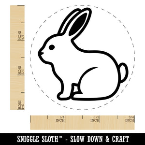 Resting Rabbit Bunny Easter Self-Inking Rubber Stamp for Stamping Crafting Planners