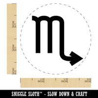 Scorpio Horoscope Astrological Zodiac Sign Self-Inking Rubber Stamp for Stamping Crafting Planners