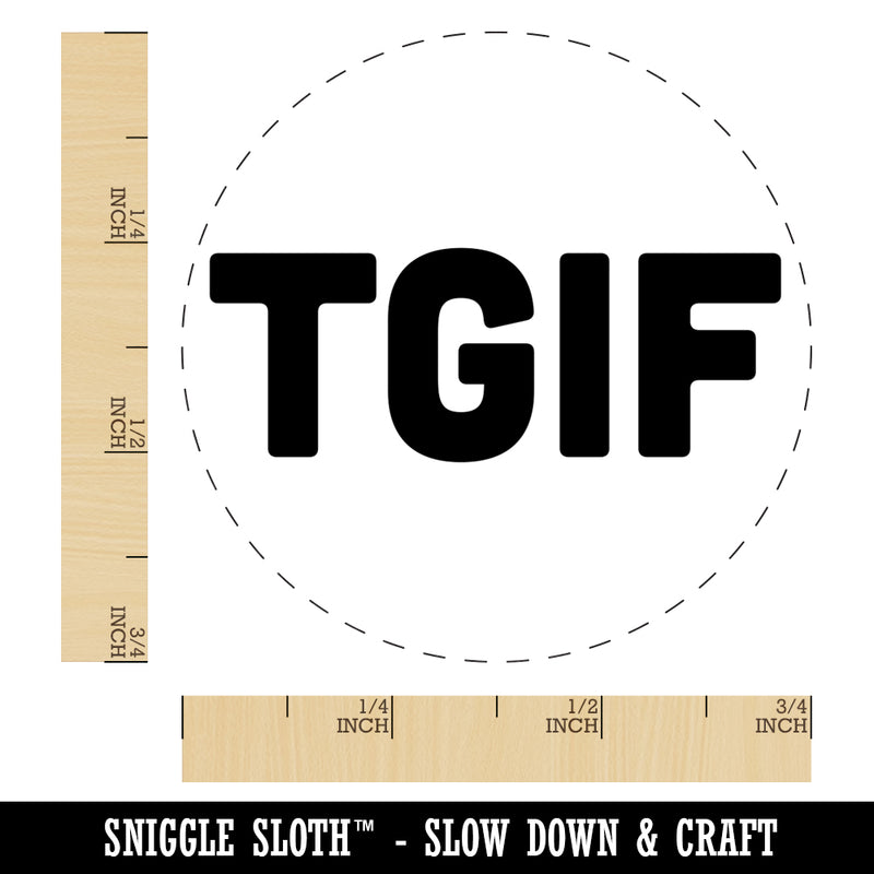 TGIF Thank God It's Friday Self-Inking Rubber Stamp for Stamping Crafting Planners