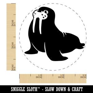 Wobbly Walrus Self-Inking Rubber Stamp for Stamping Crafting Planners