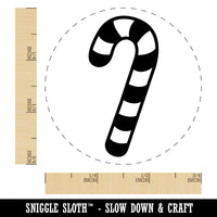 Candy Cane Christmas Self-Inking Rubber Stamp for Stamping Crafting Planners