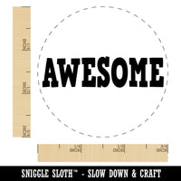 Awesome Fun Text Teacher Self-Inking Rubber Stamp for Stamping Crafting Planners