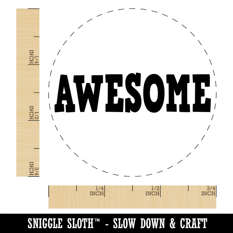 Awesome Fun Text Teacher Self-Inking Rubber Stamp for Stamping Crafting Planners