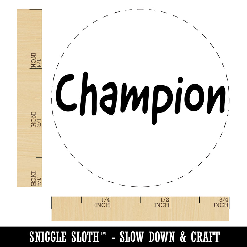 Champion Fun Text Teacher Self-Inking Rubber Stamp for Stamping Crafting Planners