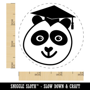 Graduation Panda Self-Inking Rubber Stamp for Stamping Crafting Planners