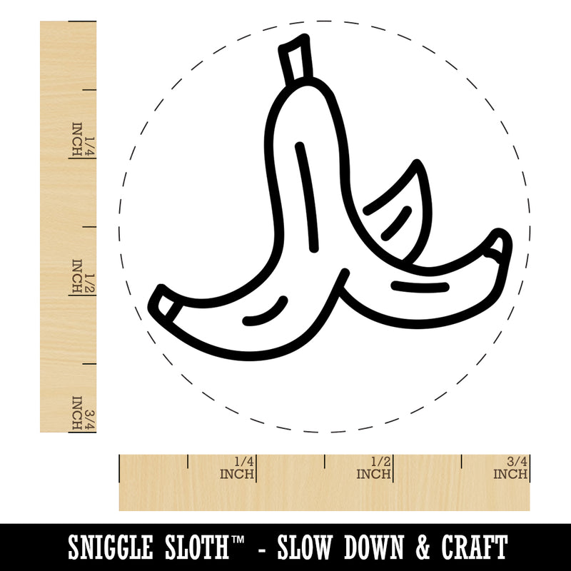 Slippery Banana Peel Self-Inking Rubber Stamp for Stamping Crafting Planners