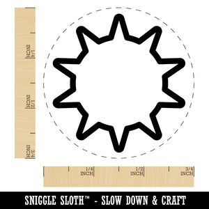 Sun Outline Self-Inking Rubber Stamp for Stamping Crafting Planners