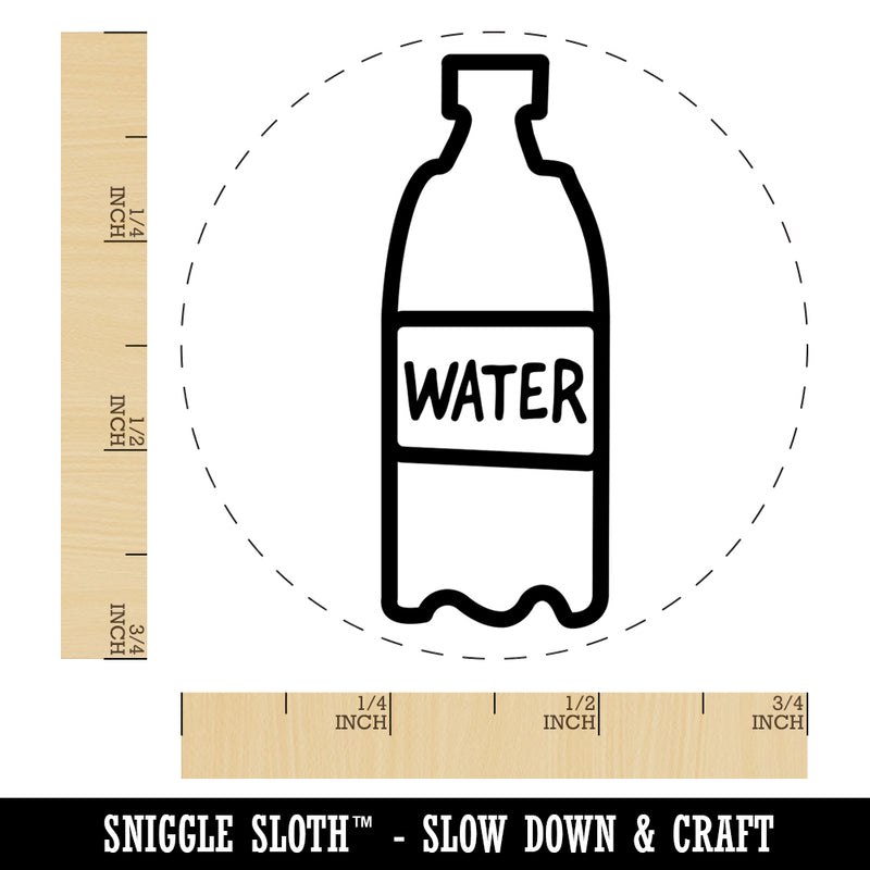 Water Bottle Doodle Self-Inking Rubber Stamp for Stamping Crafting Planners