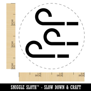 Windy Storm Icon Self-Inking Rubber Stamp for Stamping Crafting Planners