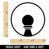 Chess Piece Black Pawn Self-Inking Rubber Stamp for Stamping Crafting Planners