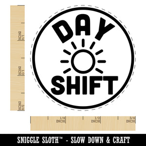 Day Shift Planning Self-Inking Rubber Stamp for Stamping Crafting Planners