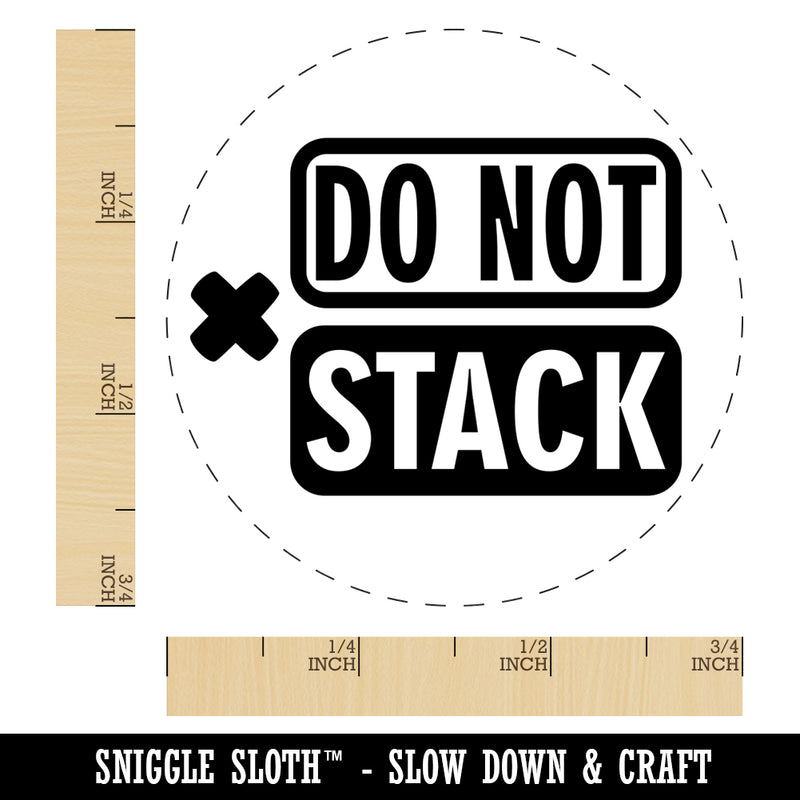 Do Not Stack Packaging Symbol Icon Self-Inking Rubber Stamp for Stamping Crafting Planners