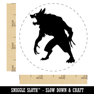 Ferocious Werewolf Monster Halloween Self-Inking Rubber Stamp for Stamping Crafting Planners