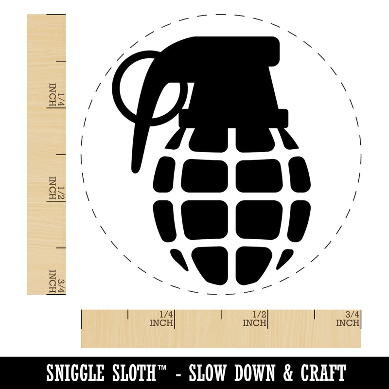 Cartoon Hand Grenade Self-Inking Rubber Stamp for Stamping Crafting Planners