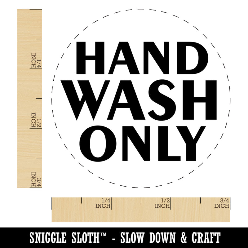 Hand Wash Only Self-Inking Rubber Stamp for Stamping Crafting Planners