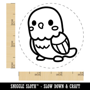 Kawaii Cute Parakeet Budgie Bird Self-Inking Rubber Stamp for Stamping Crafting Planners