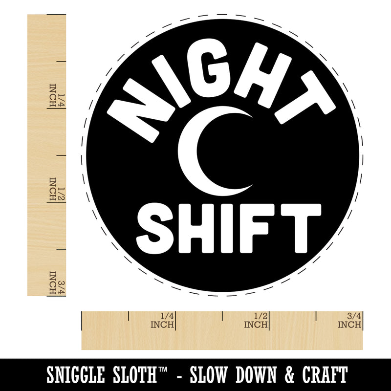 Night Shift Planning Self-Inking Rubber Stamp for Stamping Crafting Planners