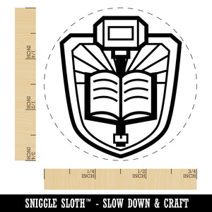Paladin War Hammer and Libram Tome Self-Inking Rubber Stamp for Stamping Crafting Planners