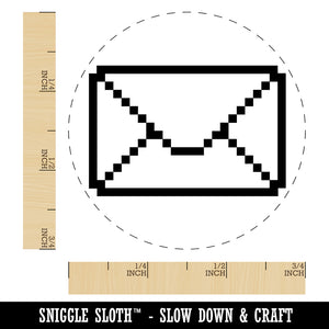 Pixel Digital Mail Self-Inking Rubber Stamp for Stamping Crafting Planners