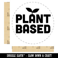 Plant Based Vegan Vegetarian Self-Inking Rubber Stamp for Stamping Crafting Planners