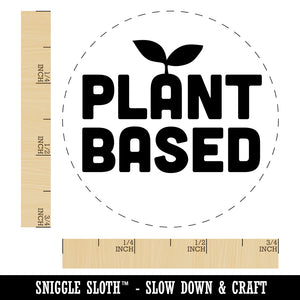Plant Based Vegan Vegetarian Self-Inking Rubber Stamp for Stamping Crafting Planners
