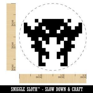 Retro Invaders from Space Crab Alien Self-Inking Rubber Stamp for Stamping Crafting Planners