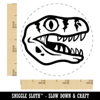 Velociraptor Dinosaur Head Self-Inking Rubber Stamp for Stamping Crafting Planners