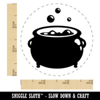 Witch's Bubbling Cauldron Pot Halloween Self-Inking Rubber Stamp for Stamping Crafting Planners