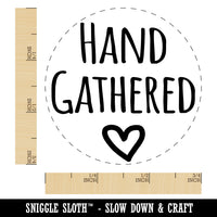 Hand Gathered with Heart Self-Inking Rubber Stamp Ink Stamper for Stamping Crafting Planners