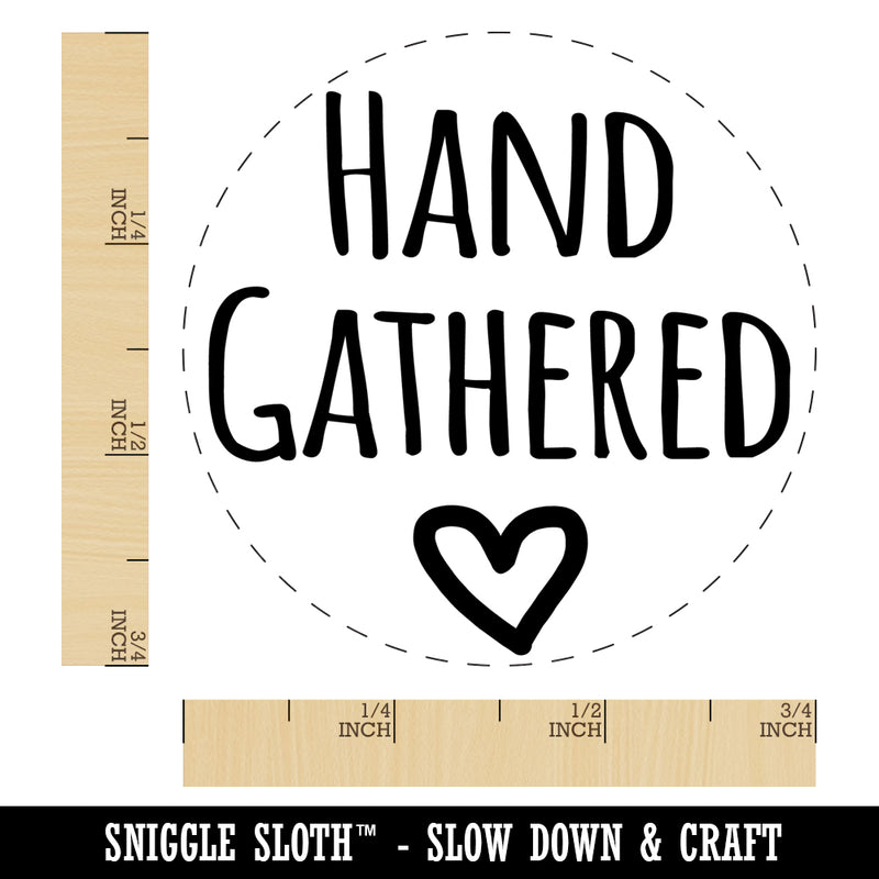 Hand Gathered with Heart Self-Inking Rubber Stamp Ink Stamper for Stamping Crafting Planners