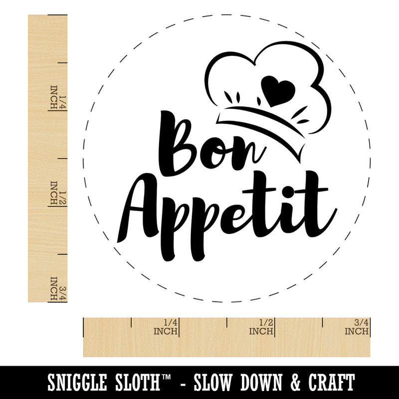 Bon Appetit Love Cooking Baking Self-Inking Rubber Stamp for Stamping Crafting Planners
