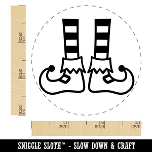 Elf Feet Christmas Self-Inking Rubber Stamp for Stamping Crafting Planners