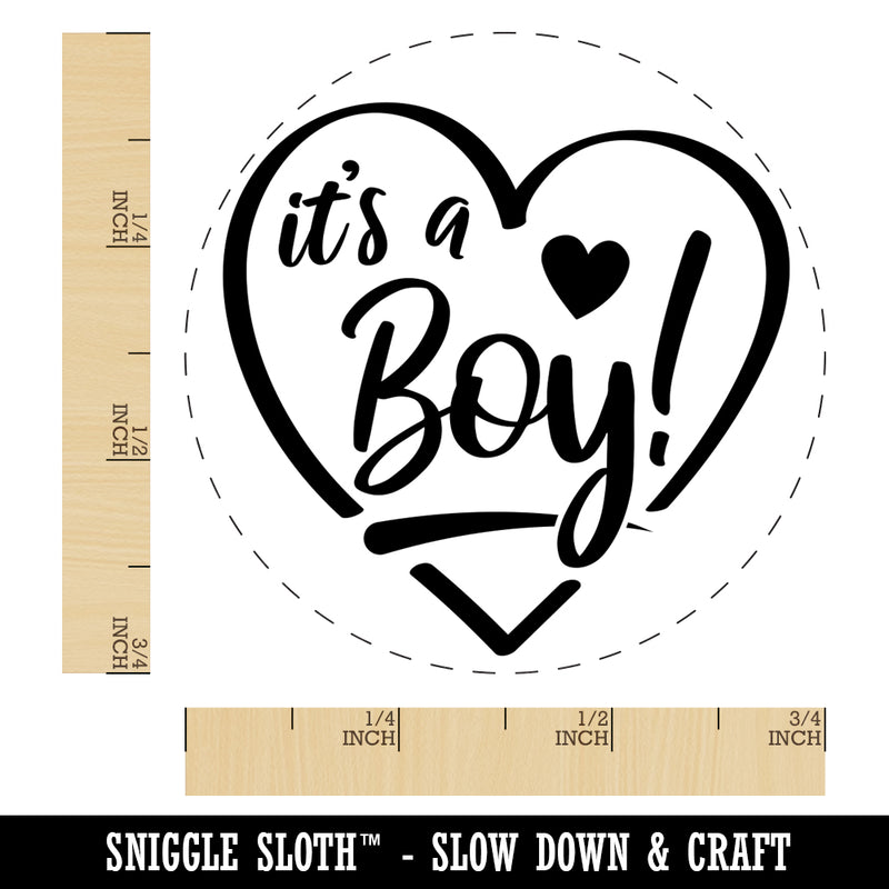 It's a Boy Baby Shower Self-Inking Rubber Stamp for Stamping Crafting Planners