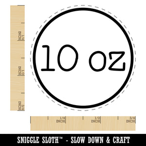 10 oz Ounce Weight Label Self-Inking Rubber Stamp for Stamping Crafting Planners