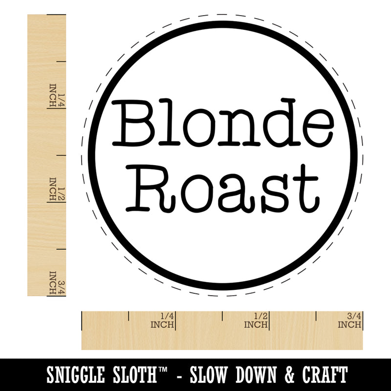 Blonde Roast Coffee Label Self-Inking Rubber Stamp for Stamping Crafting Planners