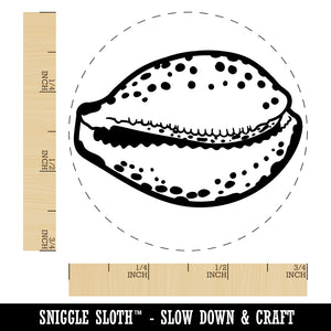 Cypraea Tigris Cowrie Shell Beach Seashell Self-Inking Rubber Stamp for Stamping Crafting Planners