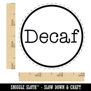 Decaf Coffee Label Self-Inking Rubber Stamp for Stamping Crafting Planners