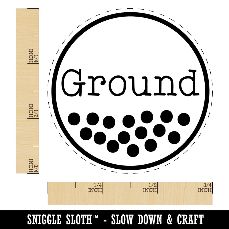 Ground Coffee Label Self-Inking Rubber Stamp for Stamping Crafting Planners