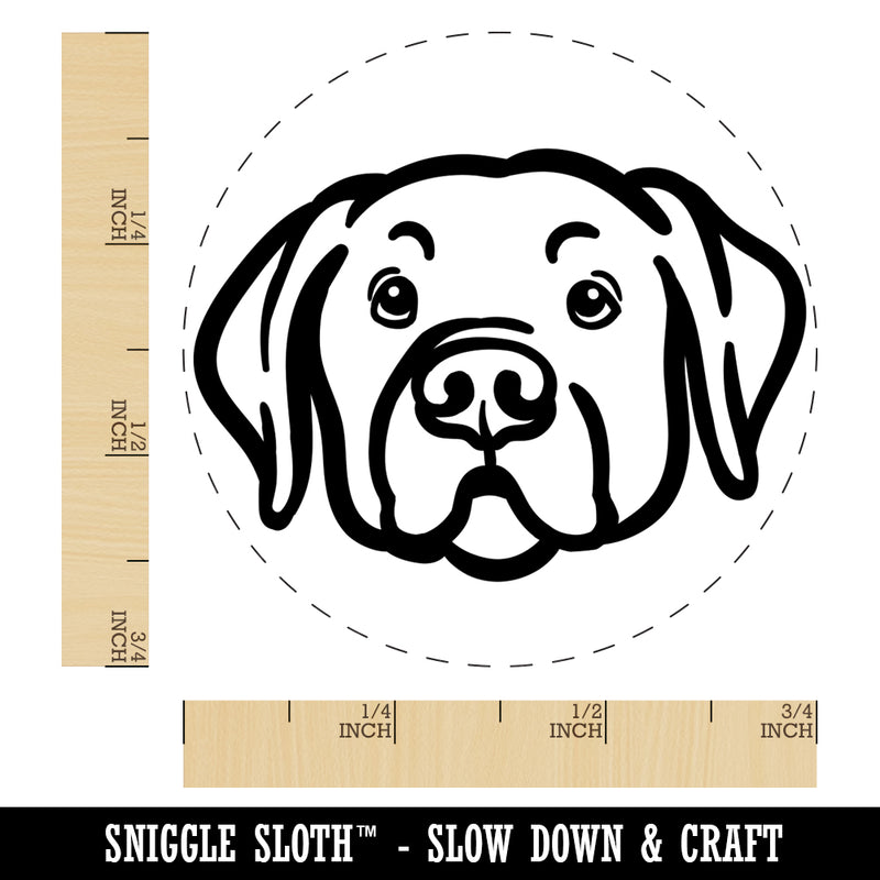 Labrador Retriever Dog Head Self-Inking Rubber Stamp for Stamping Crafting Planners