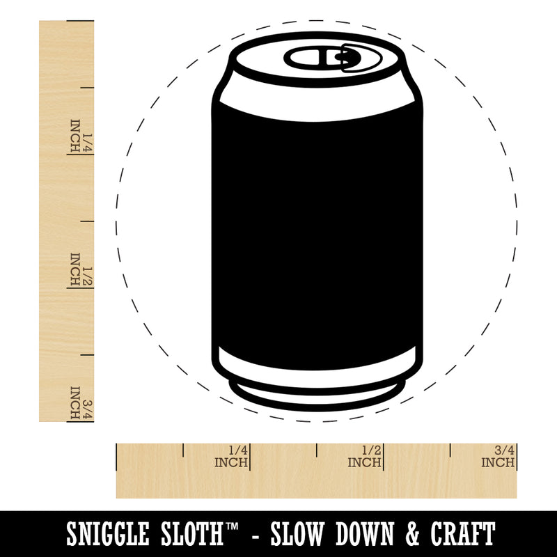 Soda Pop Beer Can Self-Inking Rubber Stamp for Stamping Crafting Planners