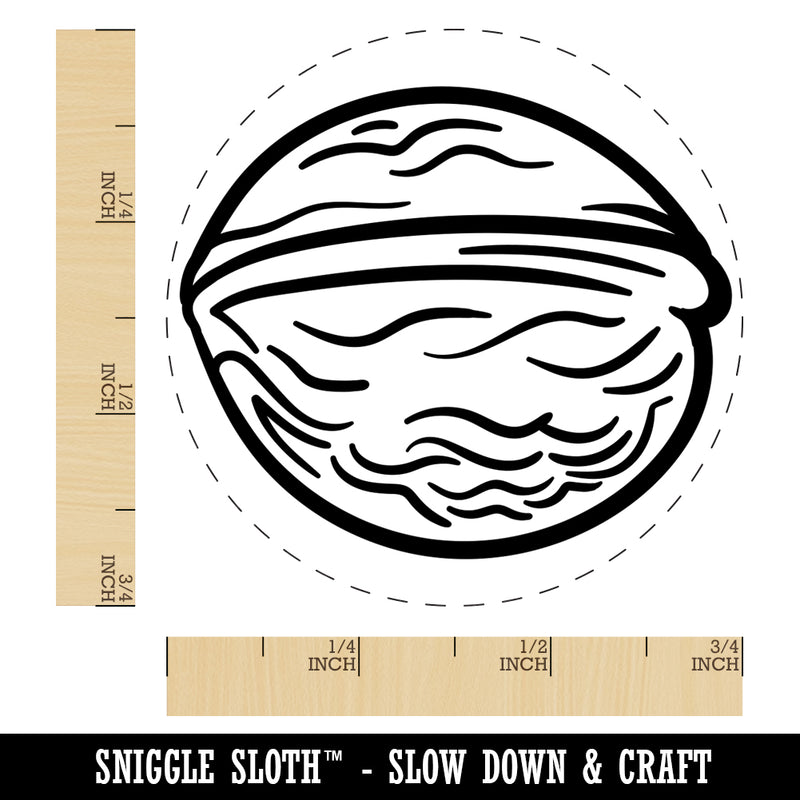 Walnut Drawing Self-Inking Rubber Stamp for Stamping Crafting Planners