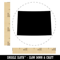 Colorado State Silhouette Self-Inking Rubber Stamp for Stamping Crafting Planners