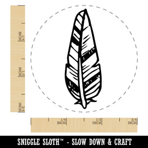 Hand Drawn Artsy Feather Self-Inking Rubber Stamp for Stamping Crafting Planners