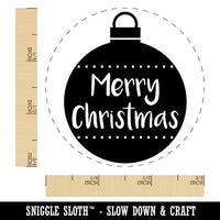 Holiday Ornament Merry Christmas Self-Inking Rubber Stamp for Stamping Crafting Planners