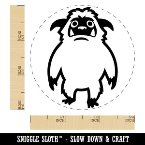 Abominable Snowman Yeti Monster Self-Inking Rubber Stamp for Stamping Crafting Planners